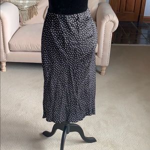 Black and white midi skirt